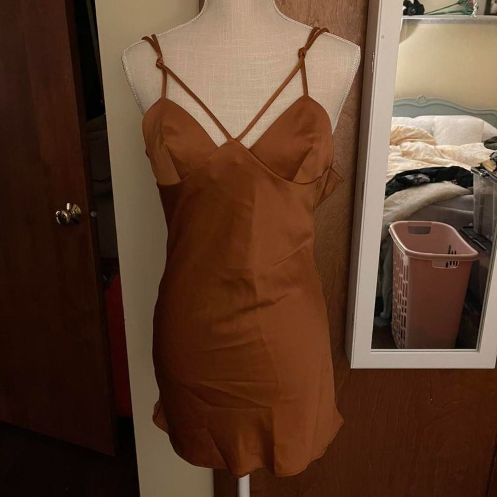 Urban Outfitters Brown Slip Dress